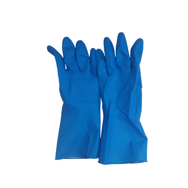 Gant de ménage en caoutchouc naturel bleu 30cm 