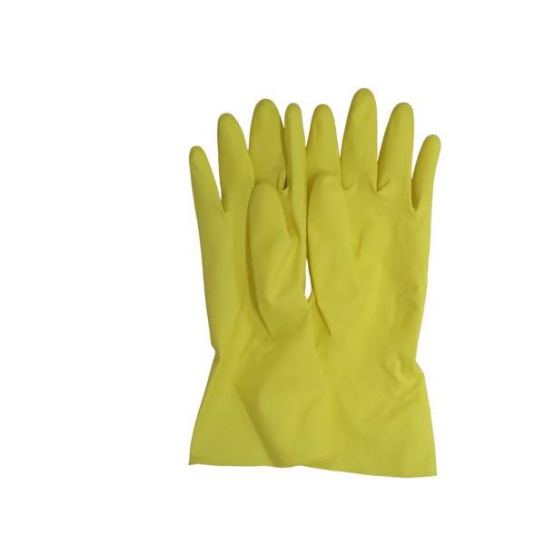 Gant de ménage en caoutchouc naturel jaune 30cm 