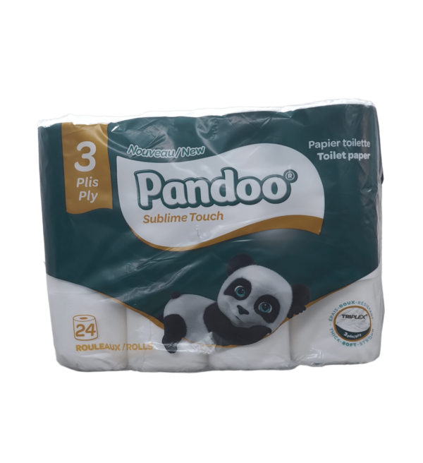Papier Hygiénique PANDOO 3plis 24 Rouleaux