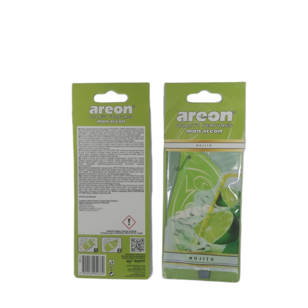 Diffuseur de parfum suspendu AREON, Désodorisant pour voiture MON AREON "MOJITO"