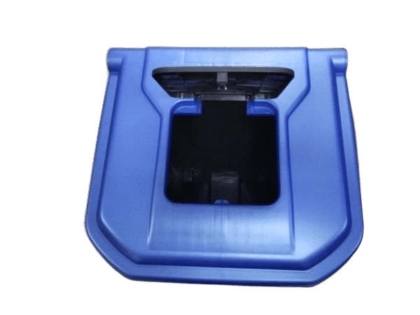 Poubelle à pédale professionnelle mobile en plastique 50L