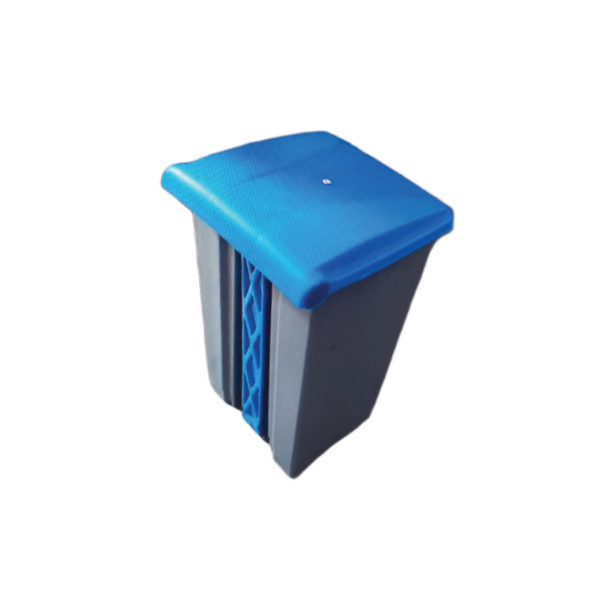 Poubelle à pédale professionnelle en plastique 50L